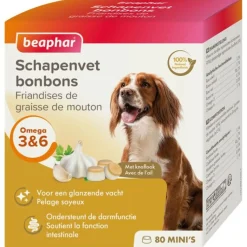 Beaphar Hondensnacks>Schapenvet bonbons mini knoflook