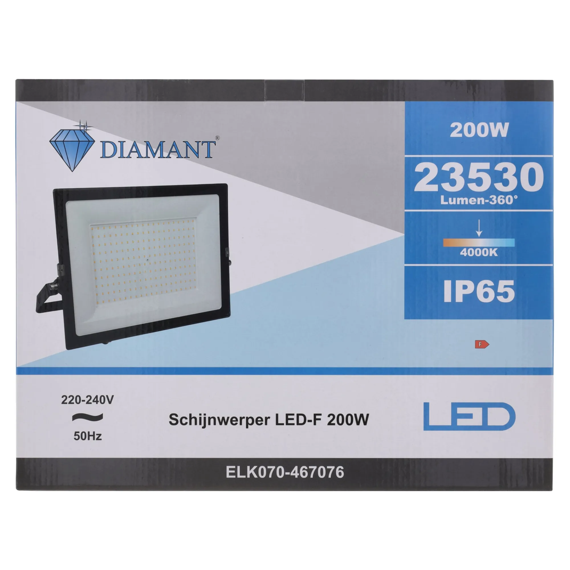 Diamant Bouwlampen>Schijnwerper LED-F 200W