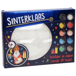 Wins Holland Kerstdecoratie>Schilder je eigen 3D tegel Sinterklaas