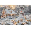 O'malley Kerstdecoratie>Schilderij LED sneeuwman 60 x 40 cm