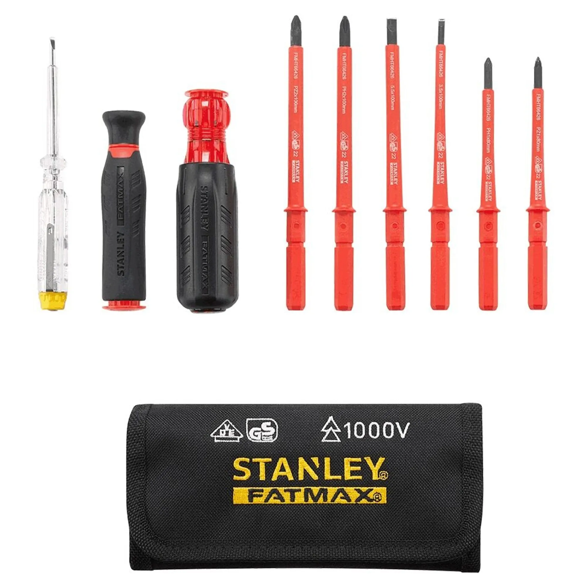 Stanley Handgereedschap>Schroevendraaierset 10-delig VDE