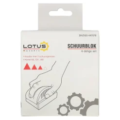 Lotus Verfspullen>Schuurblok set K60-K120-K180 4-delig