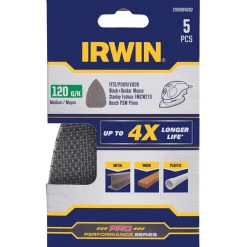 Irwin Toebehoren Elektrisch Gereedschap>Schuurgaas handpalm K120 5st.