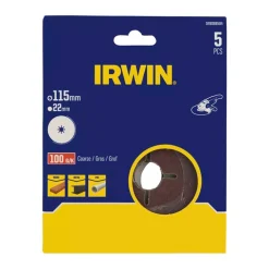 Irwin Toebehoren Elektrisch Gereedschap>Schuurschijf haakse slijper Ø115 mm K100 5st.
