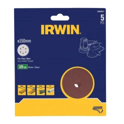 Irwin Toebehoren Elektrisch Gereedschap>Schuurschijf Ø150mm K120 5st.