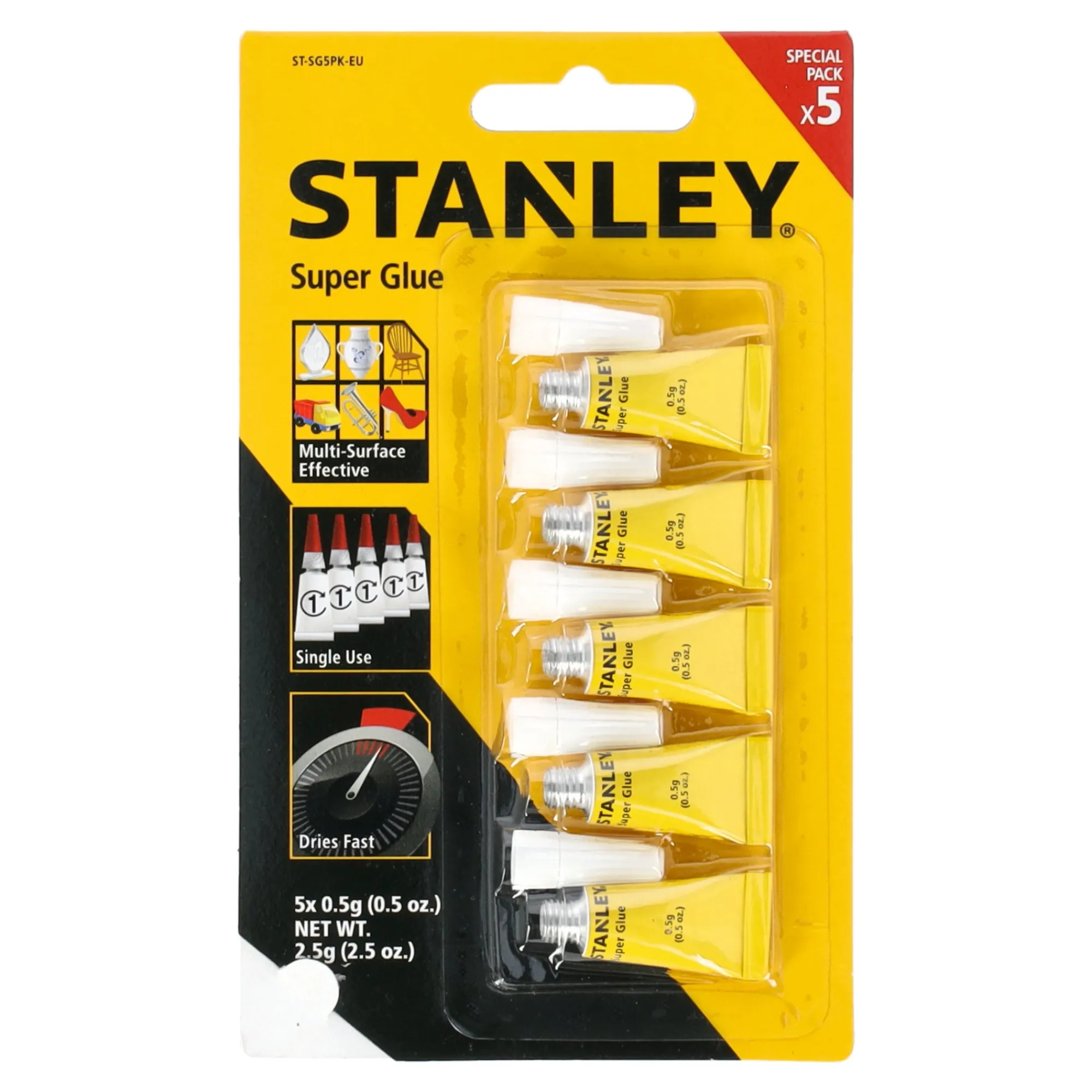 Stanley Handgereedschap>Secondelijm 5x0,5gr