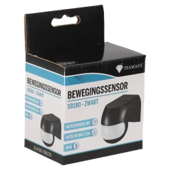 Diamant Buitenverlichting|Buitenverlichting>Sensor beweging SB180 Zwart