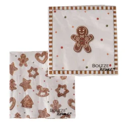 Boltze home Koken & Tafelen|Kerstdecoratie>Servet Ginger 16x16cm