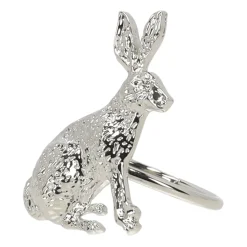 O'malley Pasen|Koken & Tafelen>Servetring konijn zilver