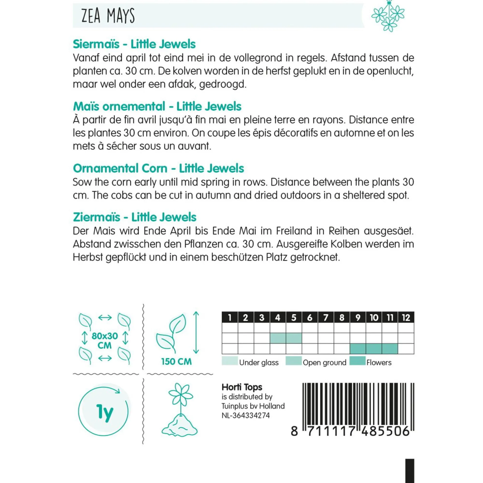 Horti Tops Moestuin>Siermaïs Little Jewels
