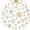 Duni Kerstdecoratie>Silhouettes Servet 33 cm Snowflake Bauble