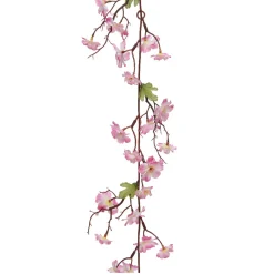 Everlands Kunstplanten En Kunstbloemen>Slinger bloesem zacht roze 187 cm