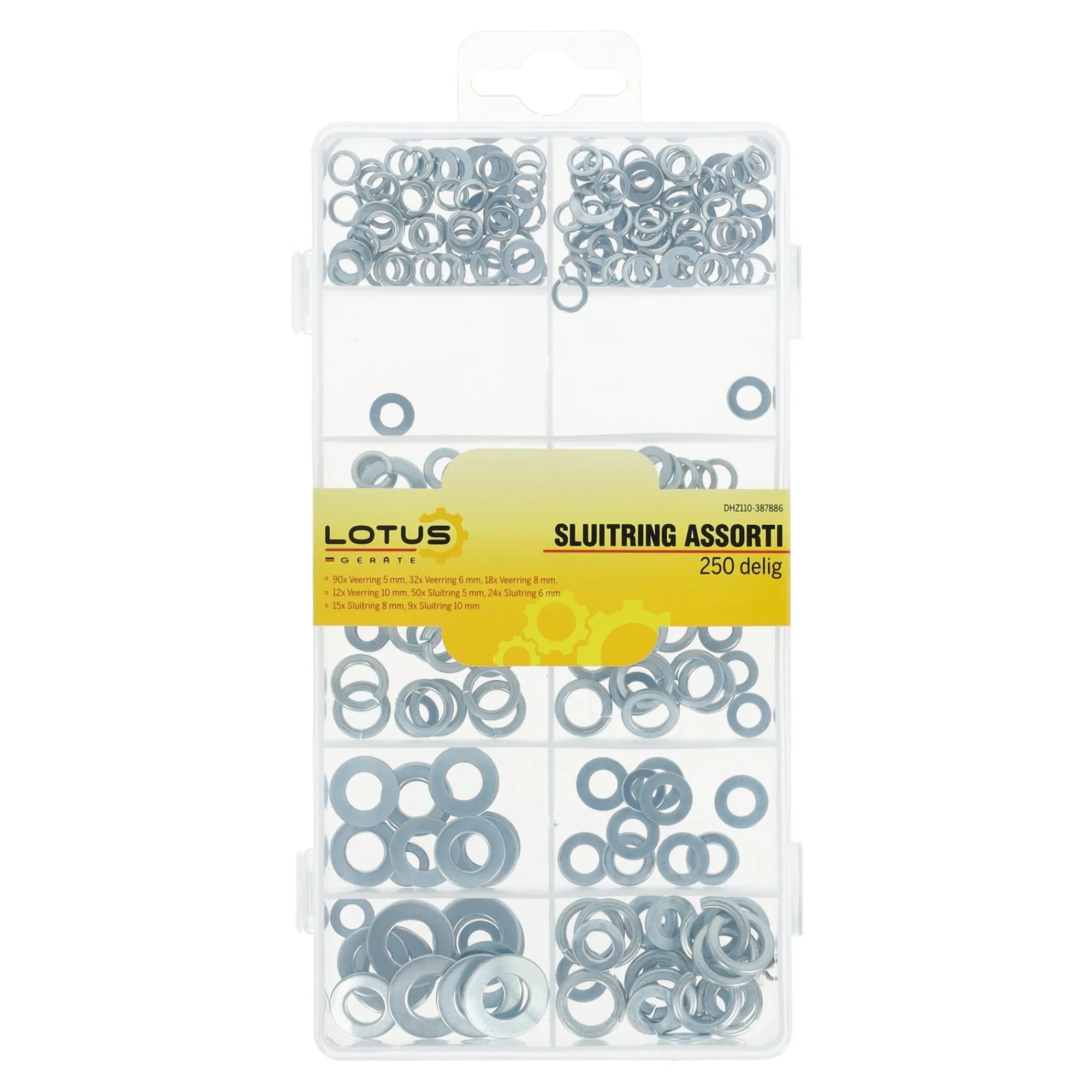 Lotus Bouw>Sluitring en veerring 250-delig