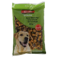 Smulti Hondensnacks>Snack bone wild + kip 200G