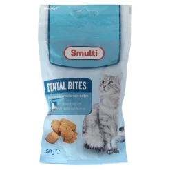 Smulti Kattensnoepjes>Snack kat dentalbites 50G