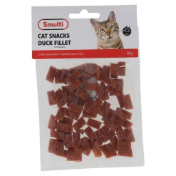 Smulti Kattensnoepjes>Snack kat eend fillet 50G