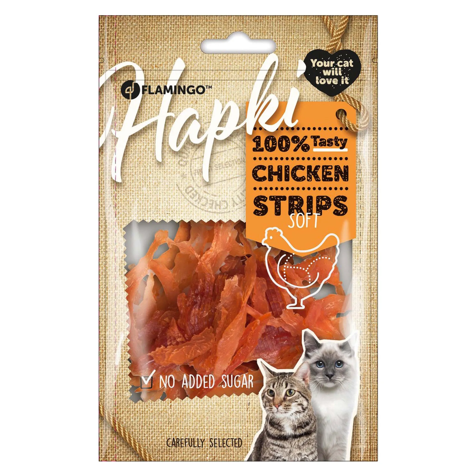 Flamingo Kattensnoepjes>Snack kat soft strip 85G