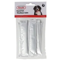 Smulti Kattensnoepjes>Snack kat vloeibaar zalm 7x12gr