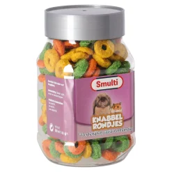 Smulti Knaagdieren Snacks>Snack knaag knabbel rondjes 128G