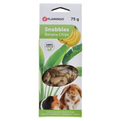 Flamingo Knaagdieren Snacks>Snack knaagdier bananenchips 75 g