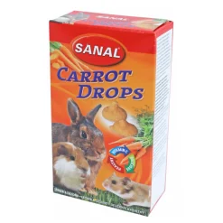 Sanal Knaagdieren Snacks>Snack knaagdier drop wortel 45g