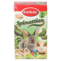 Sanal Knaagdieren Snacks>Snack knaagdier spinatties 45g