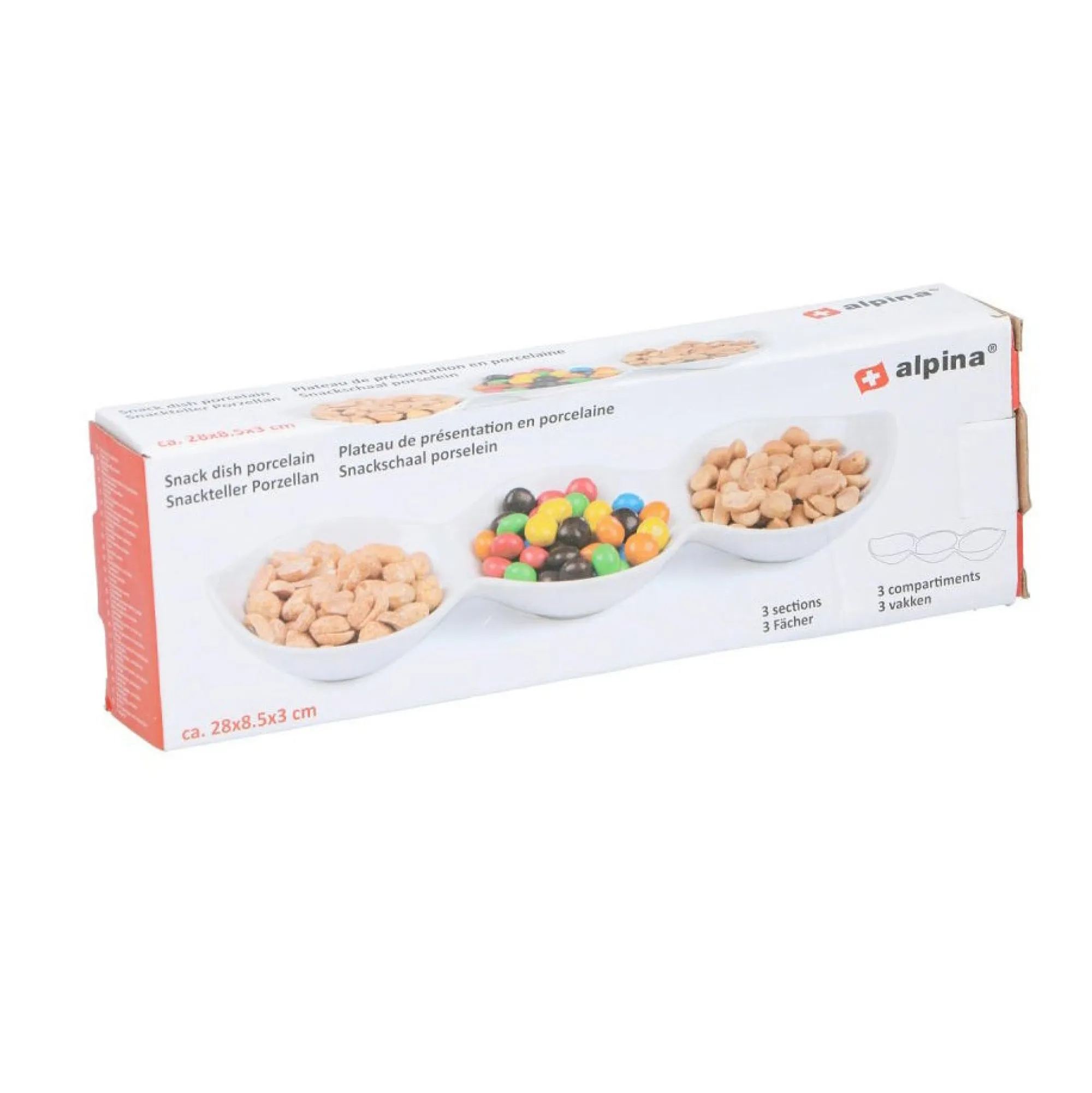 Alpina Koken & Tafelen>Snackschaal 28x8,5x3cm