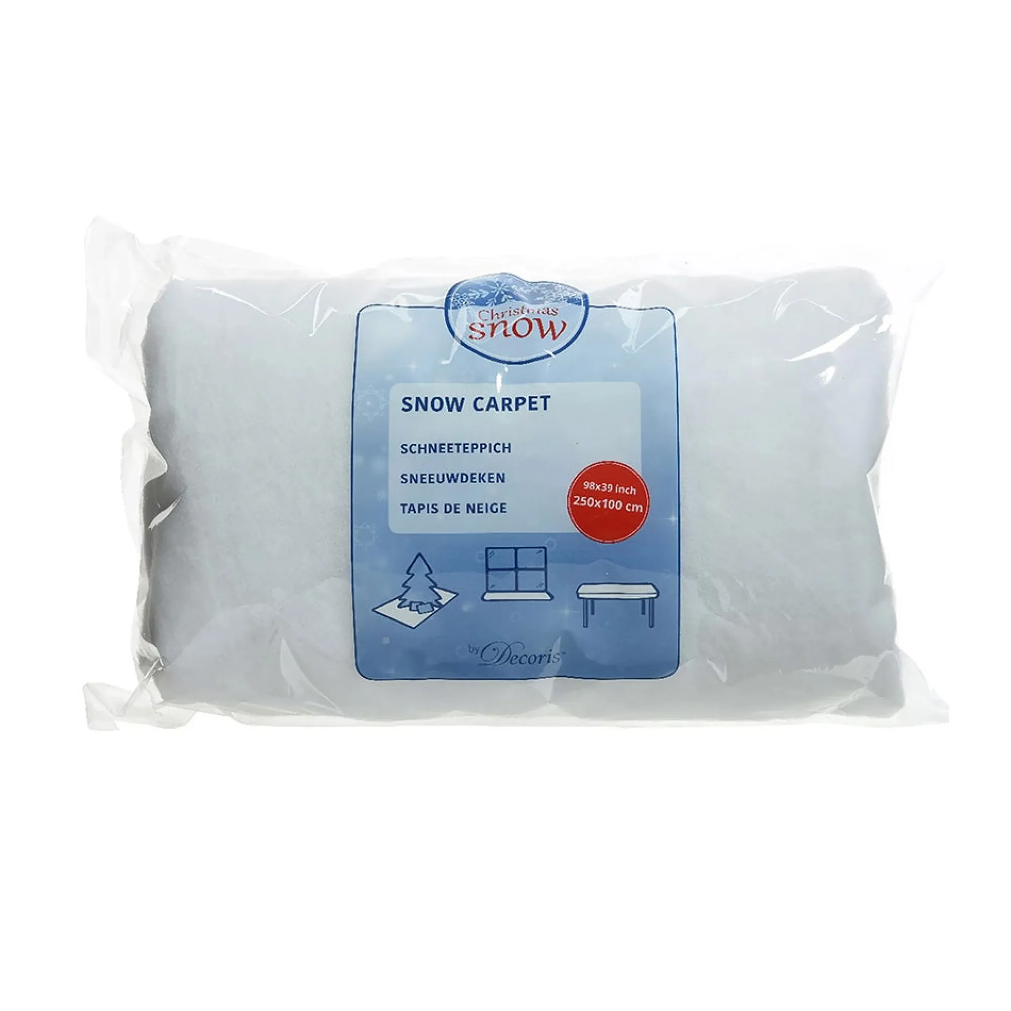 Decoris Kerstdecoratie>Sneeuwdeken 250 x 100 cm