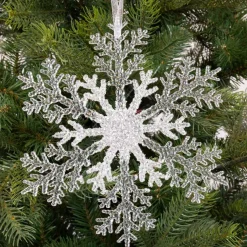 Decoris Kerstdecoratie>Sneeuwvlok glitter 21 cm