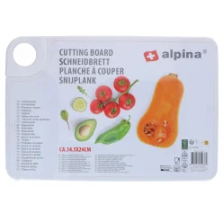 Alpina Koken & Tafelen>Snijplank L 34,5x23,5x0,5cm assorti