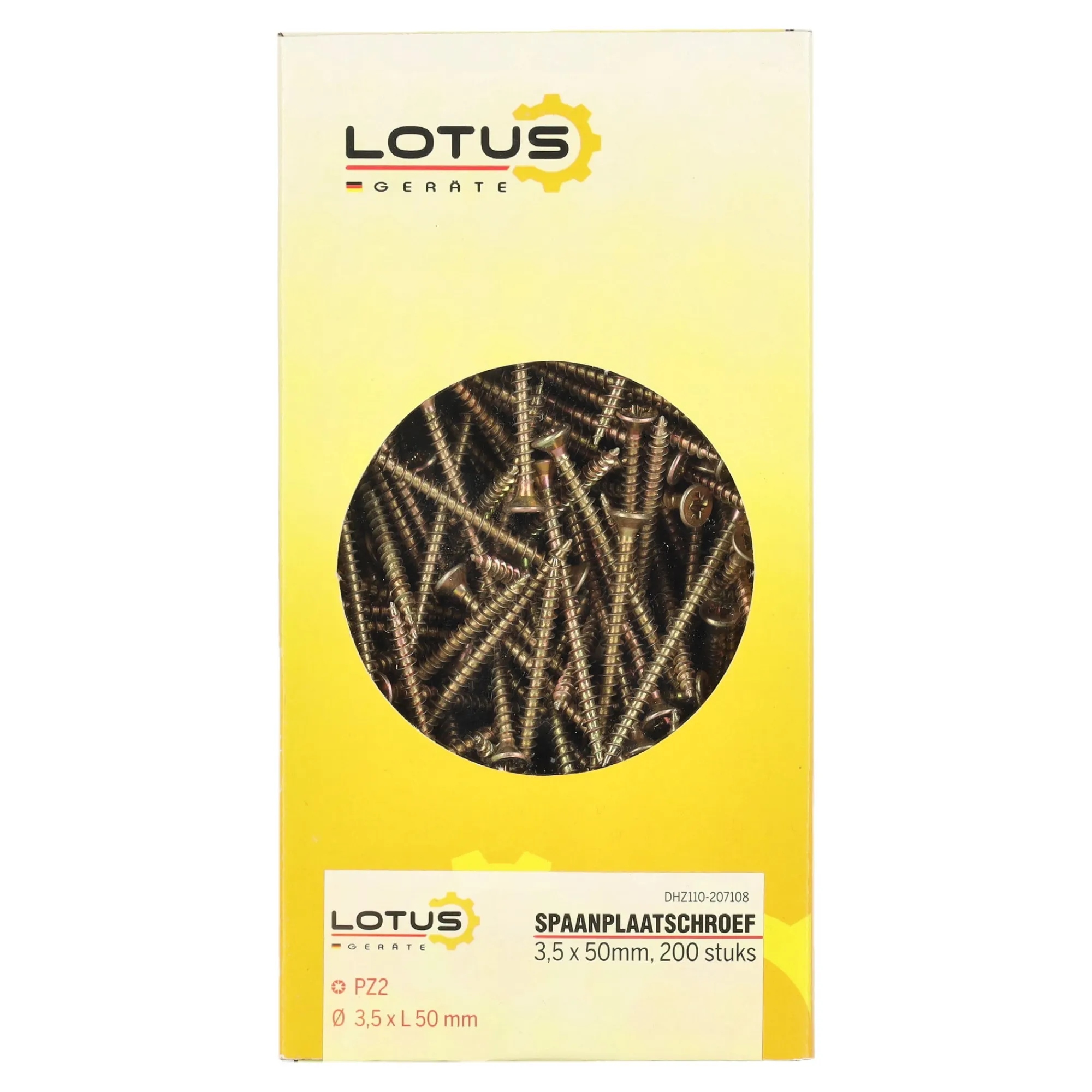 Lotus Bouw>Spaanplaatschroef 3,5 x 50 mm 200st