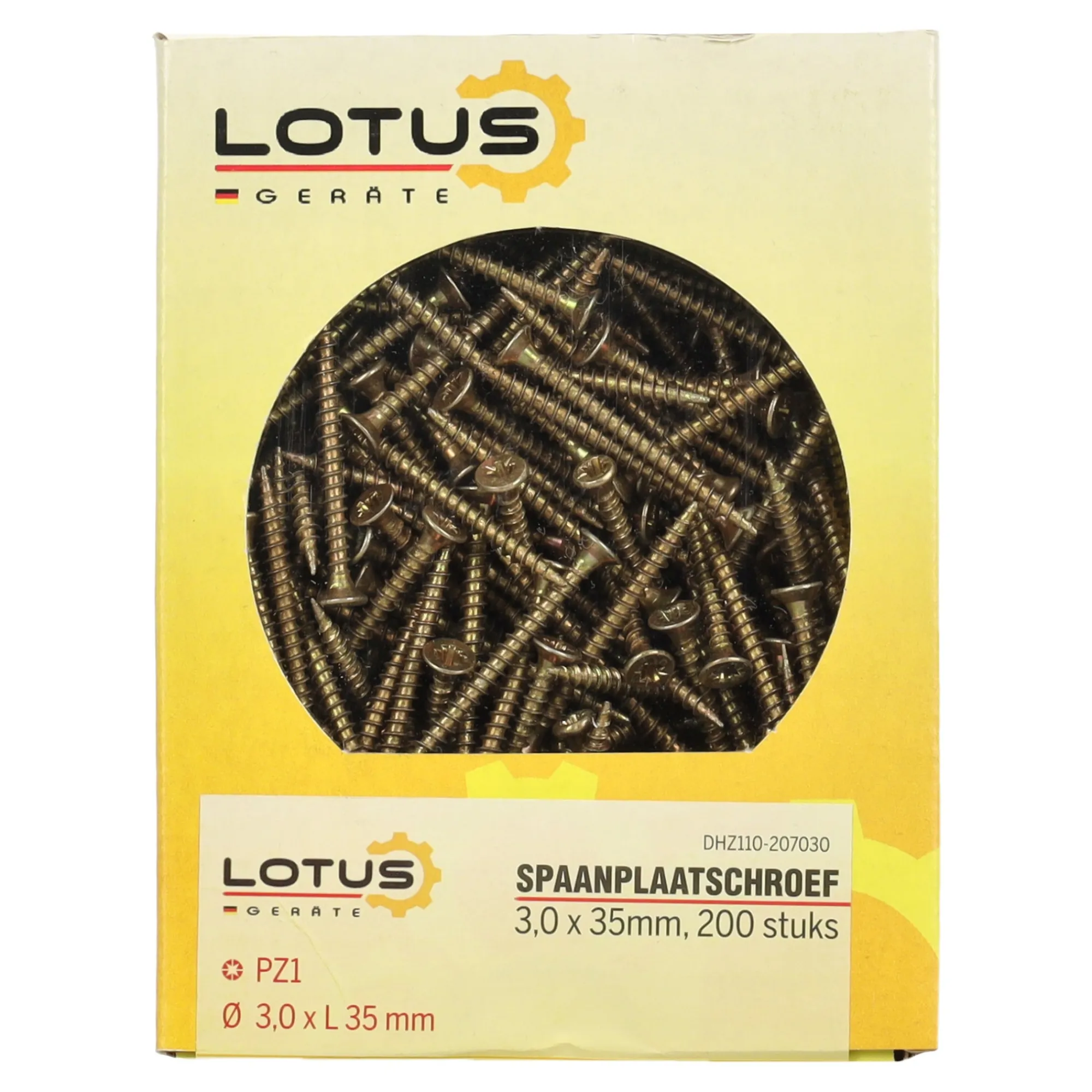 Lotus Bouw>Spaanplaatschroef 3,0 x 35 mm 200st