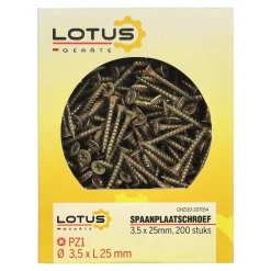 Lotus Bouw>Spaanplaatschroef 3,5 x 25 mm 200st