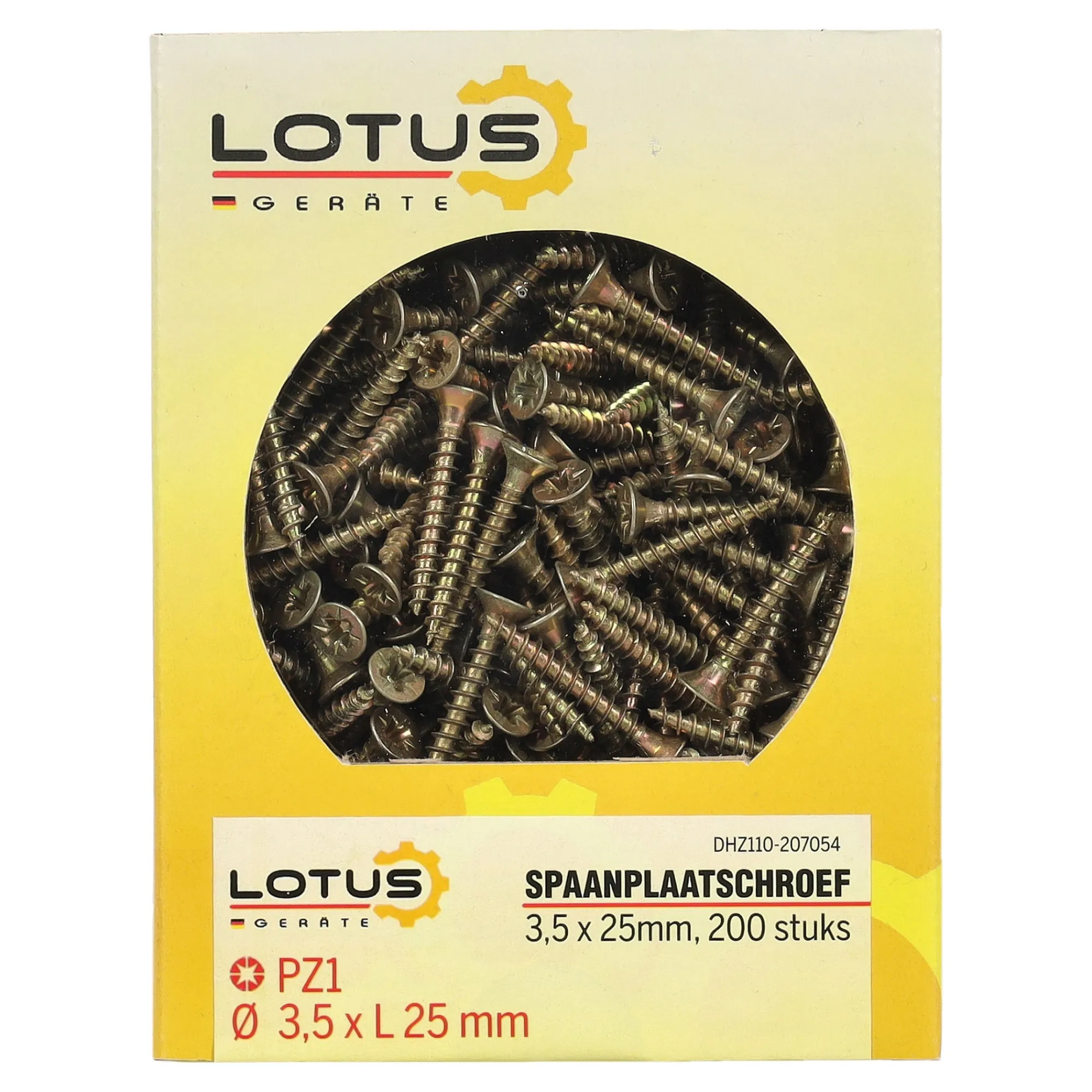 Lotus Bouw>Spaanplaatschroef 3,5 x 25 mm 200st