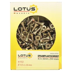 Lotus Bouw>Spaanplaatschroef 4,5 x 16 mm 200st