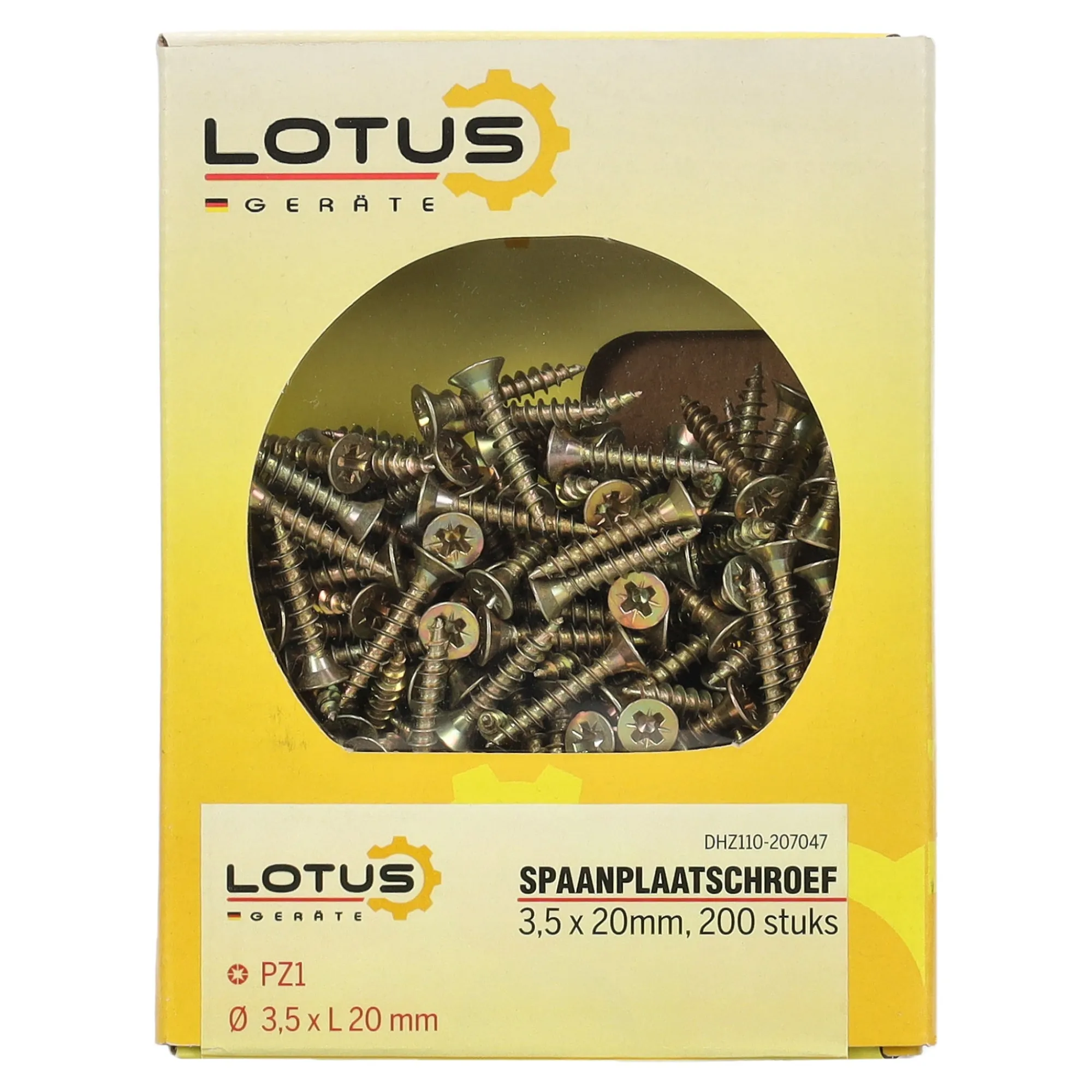 Lotus Bouw>Spaanplaatschroef 3,5 x 20 mm 200st