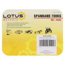 Lotus Transport>Spanband 5 m met ratel en haak