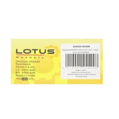 Lotus Transport>Spanband 9 m x 50 mm met ratel en J-haak