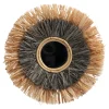 Natural Collections Woondecoratie>Spiegel Raffia 28 x 3 cm - 2 assorti