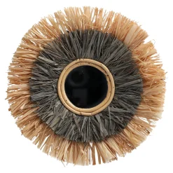 Natural Collections Woondecoratie>Spiegel Raffia 28 x 3 cm - 2 assorti