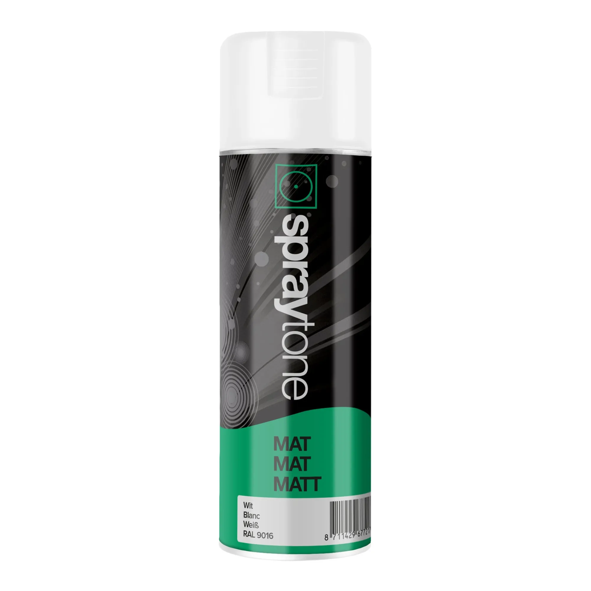 Sprayton Lakken>Spuitlak mat wit 1410 400ml