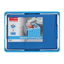 Sunware Opbergen|Koken & Tafelen>Square vouwkrat 32L blauw+koeltas