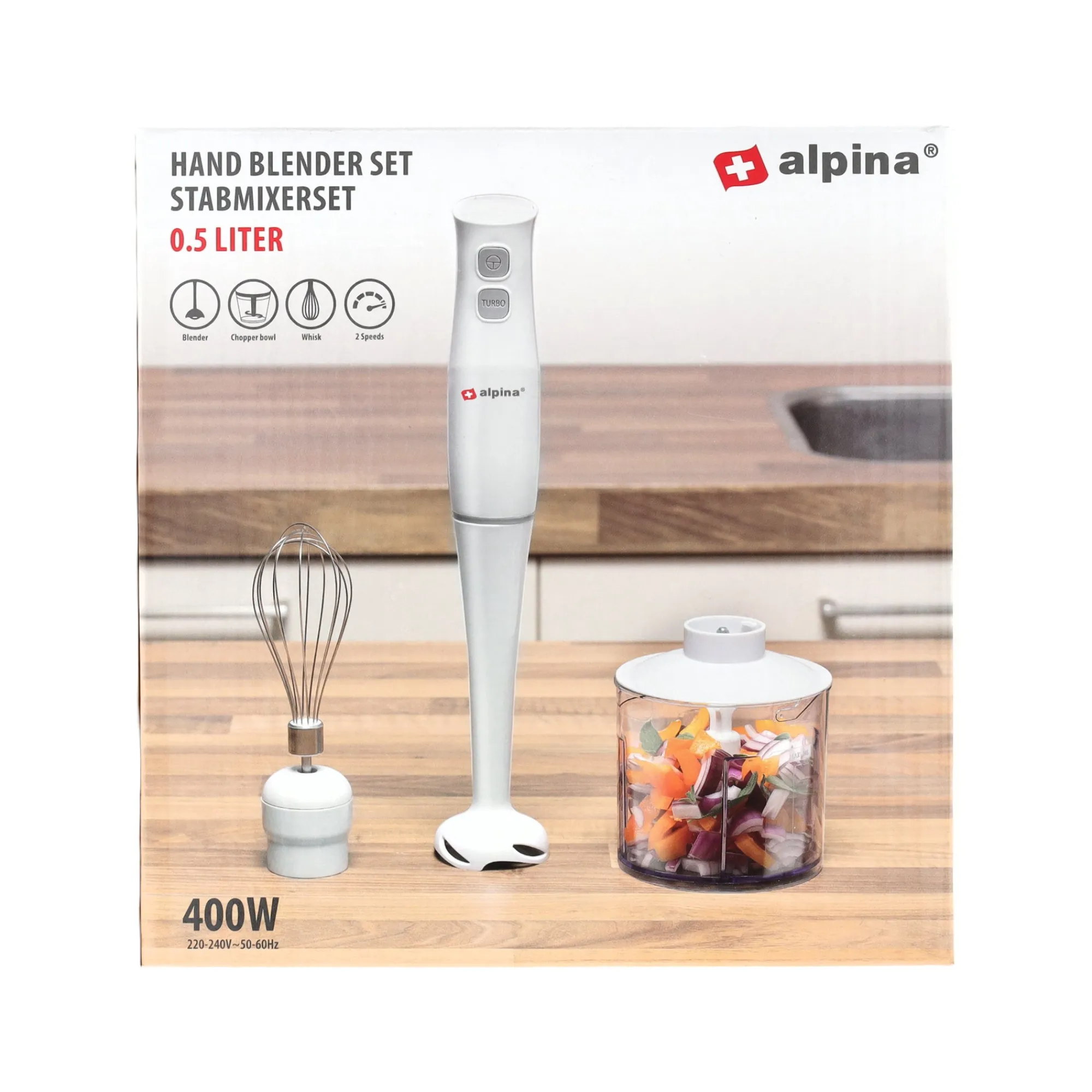 Alpina Koken & Tafelen>Staafmixerset 230V 400W