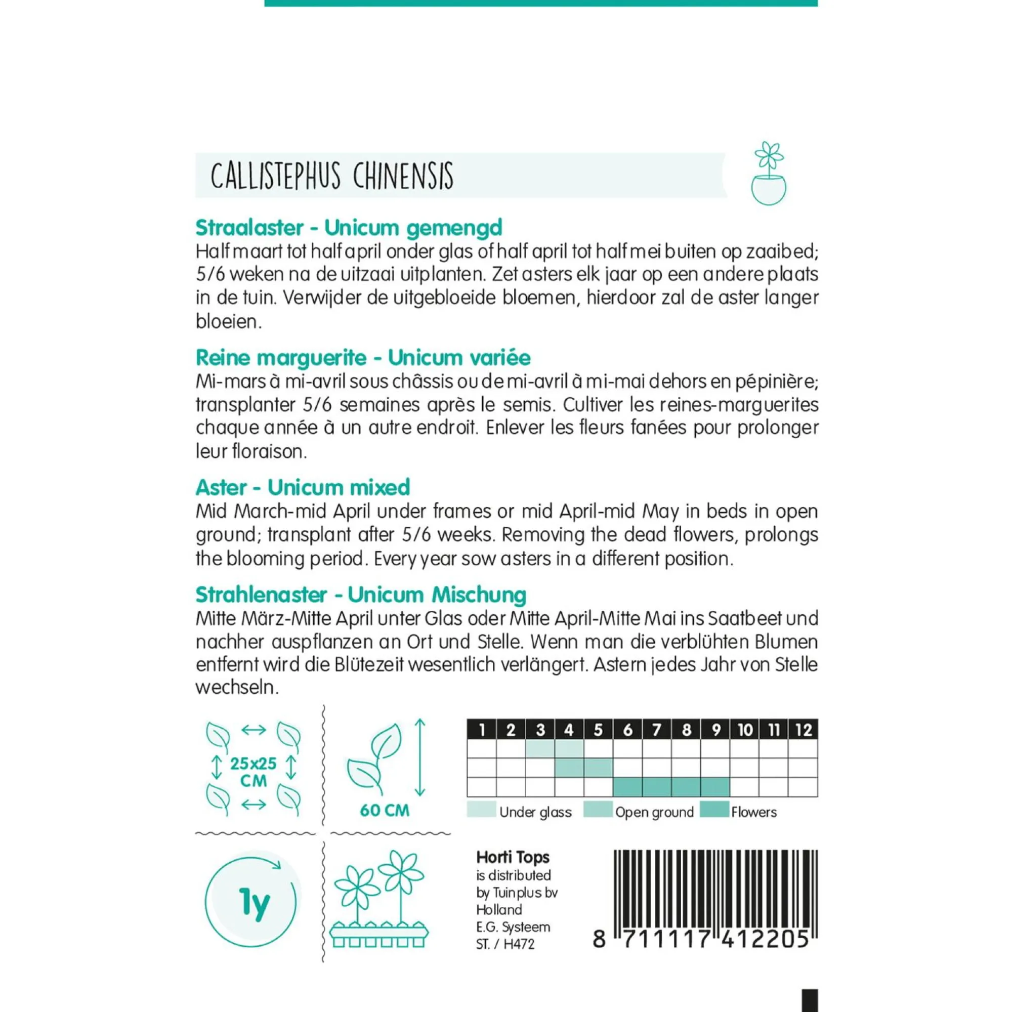Horti Tops Moestuin>Staalaster Unicum Mix