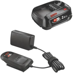 Bosch Tuinmachines>Startset Baretool lader met 18V 2,5Ah accu