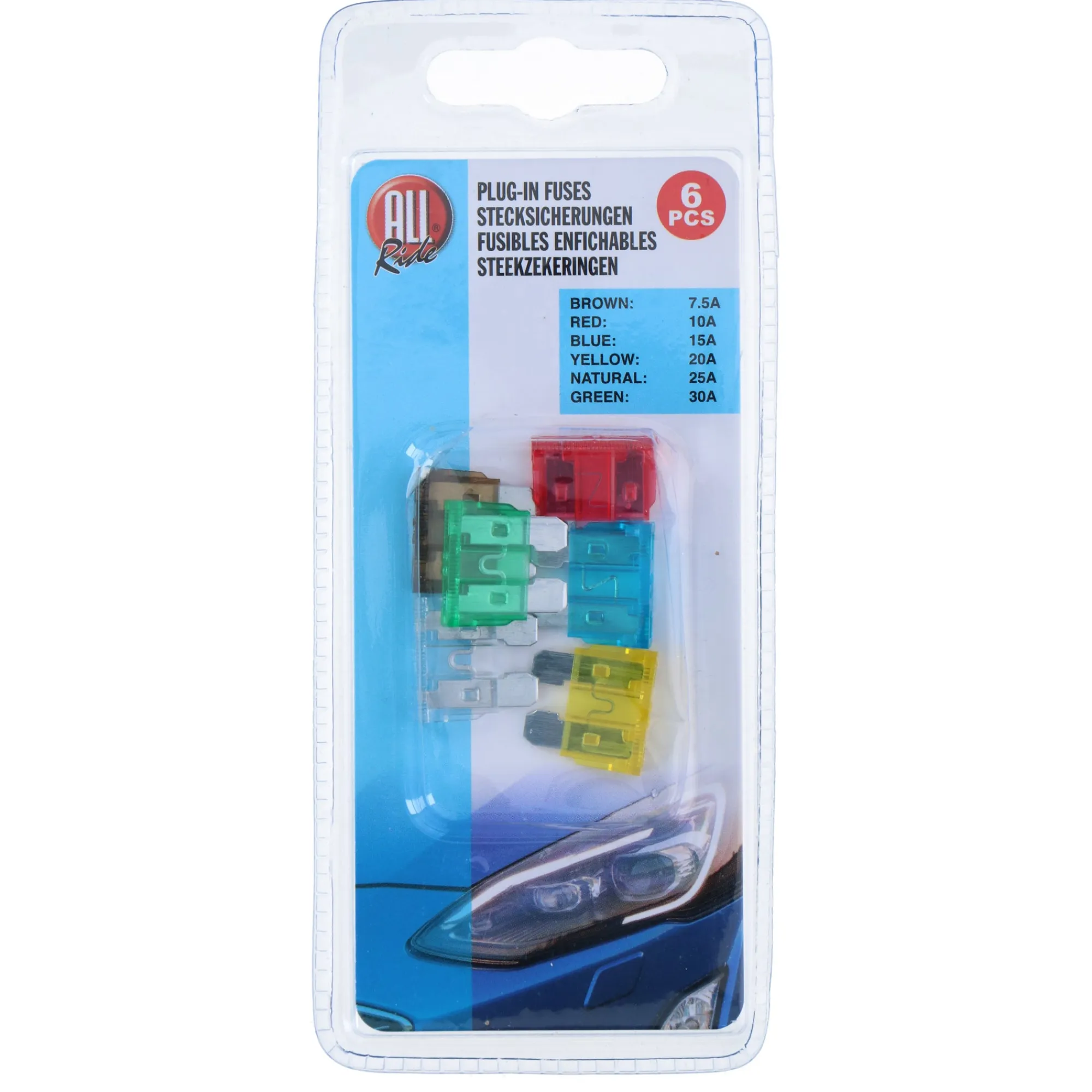 All Ride Autoaccessoires>Steekzekering 6st.