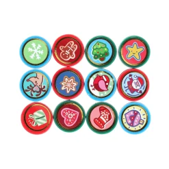 Kerstdecoratie>Stempels kerst 12st