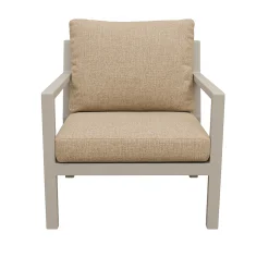 Bois le Duc Tuinstoelen|Loungesets>Stoel Brozzi milky grey met kussens