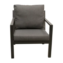 Bois le Duc Tuinstoelen|Loungesets>Stoel Brozzi zwart +kussens