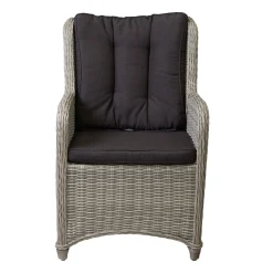 Bois le Duc Tuinstoelen>Stoel Cimino verstelbaar white grey met kussen